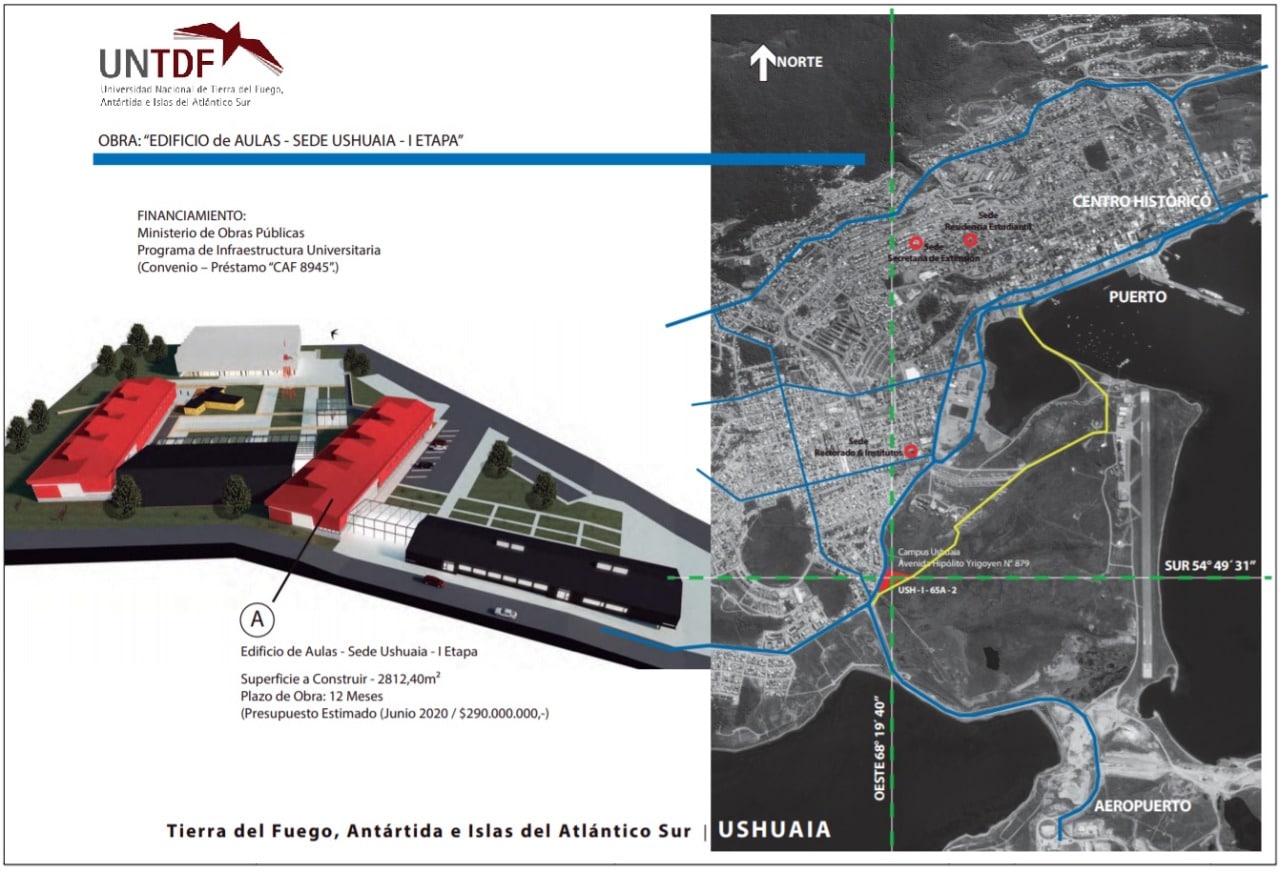 Triplicará la infraestructura: La UNTDF adjudicó la Obra más importante de su Historia