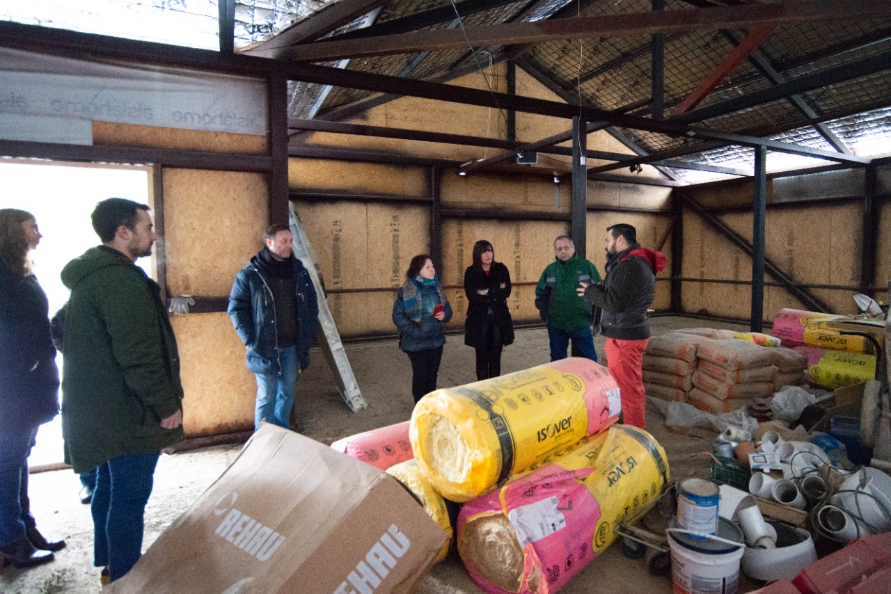 Maciel recorrió el edificio de la Fundación Kau-Yak