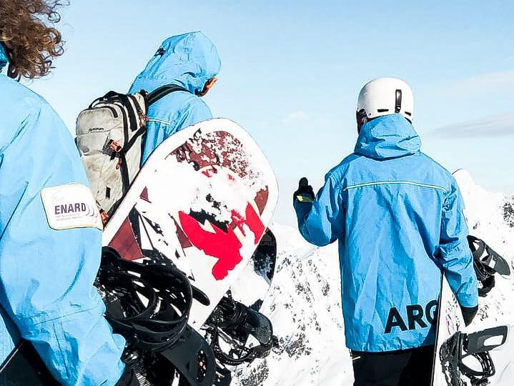 La Selección Argentina de Snowboard Freestyle entrenó en la provincia