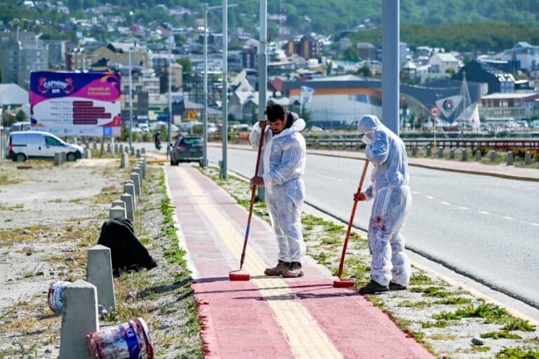 Continúan los trabajos de puesta en valor de espacios públicos